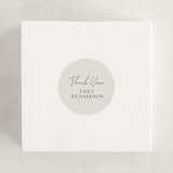 "Winter Cottage" - Baby Shower Stickers in Mint by Elly - For Scale