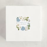 "Garden Love" - Baby Shower Stickers in Periwinkle by Susan Moyal - For Scale