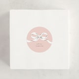 "Sweetheart" - Baby Shower Stickers in Blush by Paper Raven Co. - For Scale