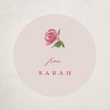 "Romantic Roses" - Baby Shower Stickers in Blush by Teju Reval - Close-Up