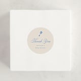 "Classic Start" - Baby Shower Stickers in Powder Blue by Carolyn MacLaren - For Scale
