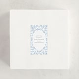 "Foxy Baby Shower" - Baby Shower Stickers in Denim by Hallie Fischer - For Scale