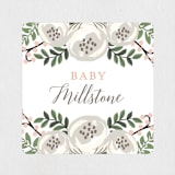 "Storybook Stack" - Baby Shower Stickers in Peony by Lehan Veenker - Close-Up