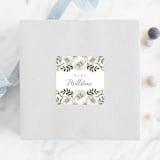 "Storybook Stack" - Baby Shower Stickers in Peony by Lehan Veenker - For Scale