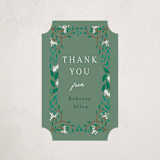 "Illuminated Storybook" - Baby Shower Stickers in Evergreen by Alethea and Ruth - Close-Up