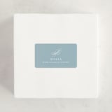 "Polished" - Baby Shower Stickers in Powder Blue by Jennifer Postorino - For Scale