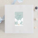 "Calm Winter" - Baby Shower Stickers in Frost by Adelyn T. - For Scale