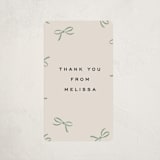 "Wrapped Up" - Baby Shower Stickers in Pistachio by Olivia Kanaley Inman - Close-Up