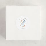 "BlueFloralbaby" - Baby Shower Stickers in Icing by samovilka - For Scale