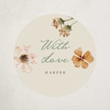 "Whimsical Baby Shower" - Baby Shower Stickers in Cream by Reilly Kavanaugh - Front