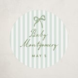 "Lily" - Baby Shower Stickers in Lilypad by Leah Bisch - Front