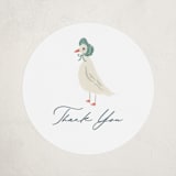 "Little Ducks" - Baby Shower Stickers in Bluebell by Jackie Crawford - Front