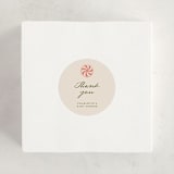 "Peppermint" - Baby Shower Stickers in Peppermint by Stephanie Heinrich Godbout - For Scale