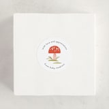 "Little Fun Guy" - Baby Shower Stickers in Fairy by Paper Raven Co. - For Scale