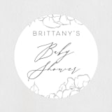 "Enchant" - Baby Shower Stickers in Lead by Nicoletta Savod - Close-Up