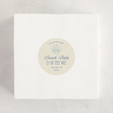 "Beach Babe" - Baby Shower Stickers in Ocean by Robert and Stella - For Scale