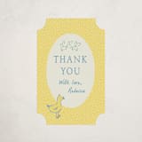 "Sweet Peeps" - Baby Shower Stickers in Robin’s Egg by Sarah Rosenthal - Close-Up