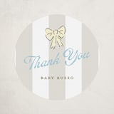 "Preppy Pup" - Baby Shower Stickers in Bluebird by Susan Zinader - Close-Up