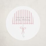 "Bow Brolly" - Baby Shower Stickers in Rose by Angela Thompson - Close-Up