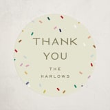 "tiny bold sprinkles" - Baby Shower Stickers in Cream by Ellen Schlegelmilch - Close-Up