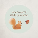 "tippaleipä" - Baby Shower Stickers in Mint by chocomocacino - Close-Up