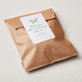 "Polka Dot Frame" - Baby Shower Stickers in Strawberry by Erin German - For Scale