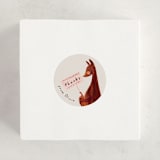 "Kangaroo Pop" - Baby Shower Stickers in Cream by Gwen Bedat - For Scale