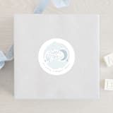 "Over the Moon" - Baby Shower Stickers in Celestial by Joanna Griffin - For Scale