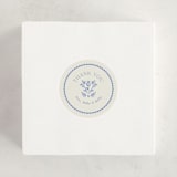 "Bloomy Baby" - Baby Shower Stickers in Cobalt by Ana Sharpe - For Scale
