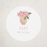 "Petite greenhouse" - Baby Shower Stickers in Strawberry by Jennifer Wick - Close-Up