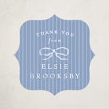 "Dorothy" - Baby Shower Stickers in Cornflower by Erin L. Wilson - Close-Up