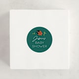 "Little Bug" - Baby Shower Stickers in Garden by Hudson meet Rose - For Scale