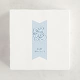 "Oh Boy!" - Baby Shower Stickers in Bluebonnet by Laura Hankins - For Scale