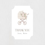 "Baby Carriage" - Baby Shower Stickers in Dusty Rose by Itsy Belle Studio - Close-Up