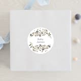 "Baby Vines" - Baby Shower Stickers in Sky by Alethea and Ruth - For Scale