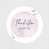 "Fabled" - Baby Shower Stickers in Blush by Jelena Vuletic - Close-Up