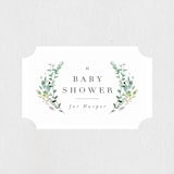 "Woodland" - Baby Shower Stickers in Forest by Lori Wemple - Close-Up