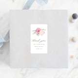 "Flora Fest" - Baby Shower Stickers in Blush by Leah Bisch - For Scale
