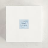 "boy oh boy!" - Baby Shower Stickers in Azure by Annie Shapiro - For Scale