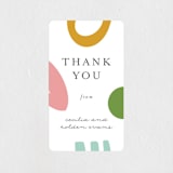 "Rainbow Shapes" - Baby Shower Stickers in Rainbow by Morgan Kendall - Close-Up
