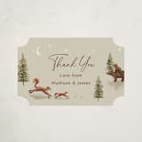 "Forest Adventure" - Baby Shower Stickers in Olive by Elly - Close-Up