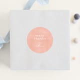 "Blooming Brunch" - Baby Shower Stickers in Rose by Ashley DeMeyere - For Scale