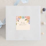 "Petite Garden" - Baby Shower Stickers in Flamingo by Jennifer Wick - For Scale