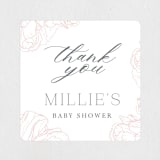 "Timeless" - Baby Shower Stickers in Blush by Nicoletta Savod - Close-Up