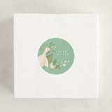 "Storybook" - Baby Shower Stickers in Mint by Jennifer Wick - For Scale