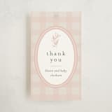 "Delicate Bloom" - Baby Shower Favor Tags in Ballet Slipper by Jessica Williams - Front
