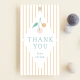 "Trellis" - Baby Shower Favor Tags in Hunter by Eve Schultz - Front