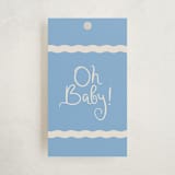 "Augusta" - Baby Shower Favor Tags in Melon by Megan Davis - Front