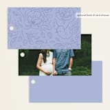 "Love Birds" - Baby Shower Favor Tags in Porcelain by Rebecca Smith - Back of Tag Options