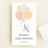 "Patio Party" - Baby Shower Favor Tags in Watermelon by Paper Sun Studio - Front